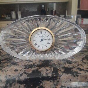 Vintage Waterford Crystal desk clock